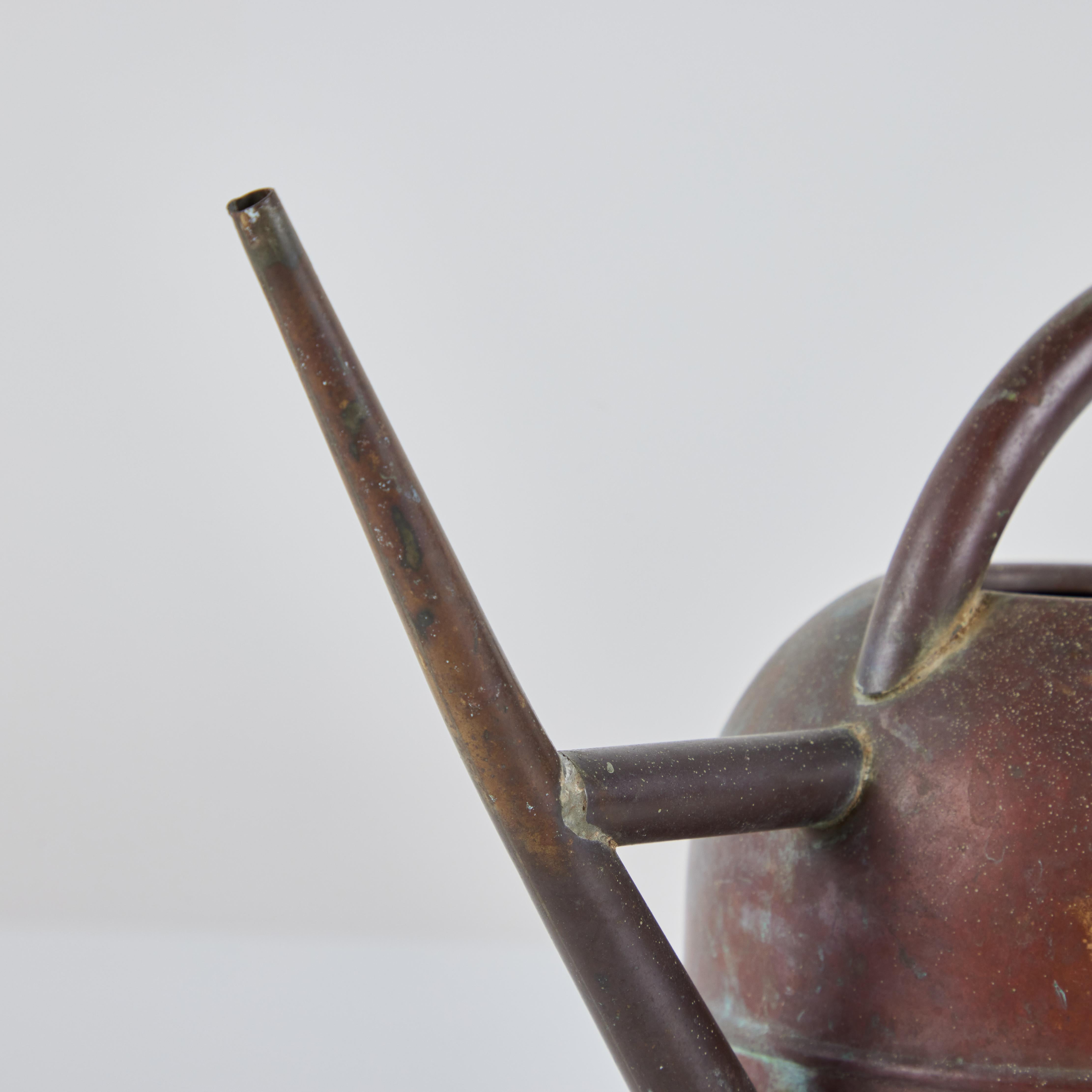 Art Deco Copper and Brass Watering Can by Chase 3
