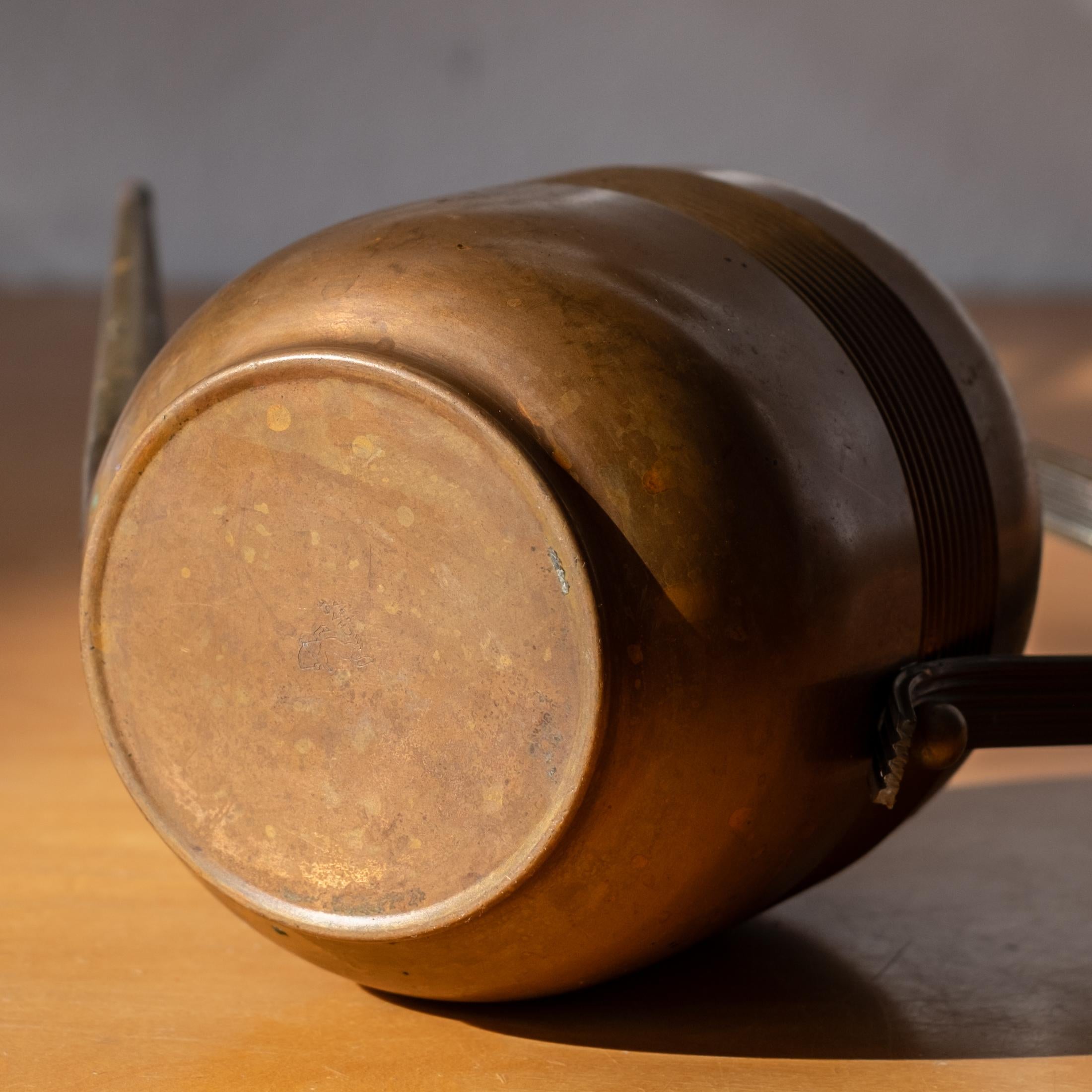 Art Deco Copper and Brass Watering Can by Chase For Sale 8