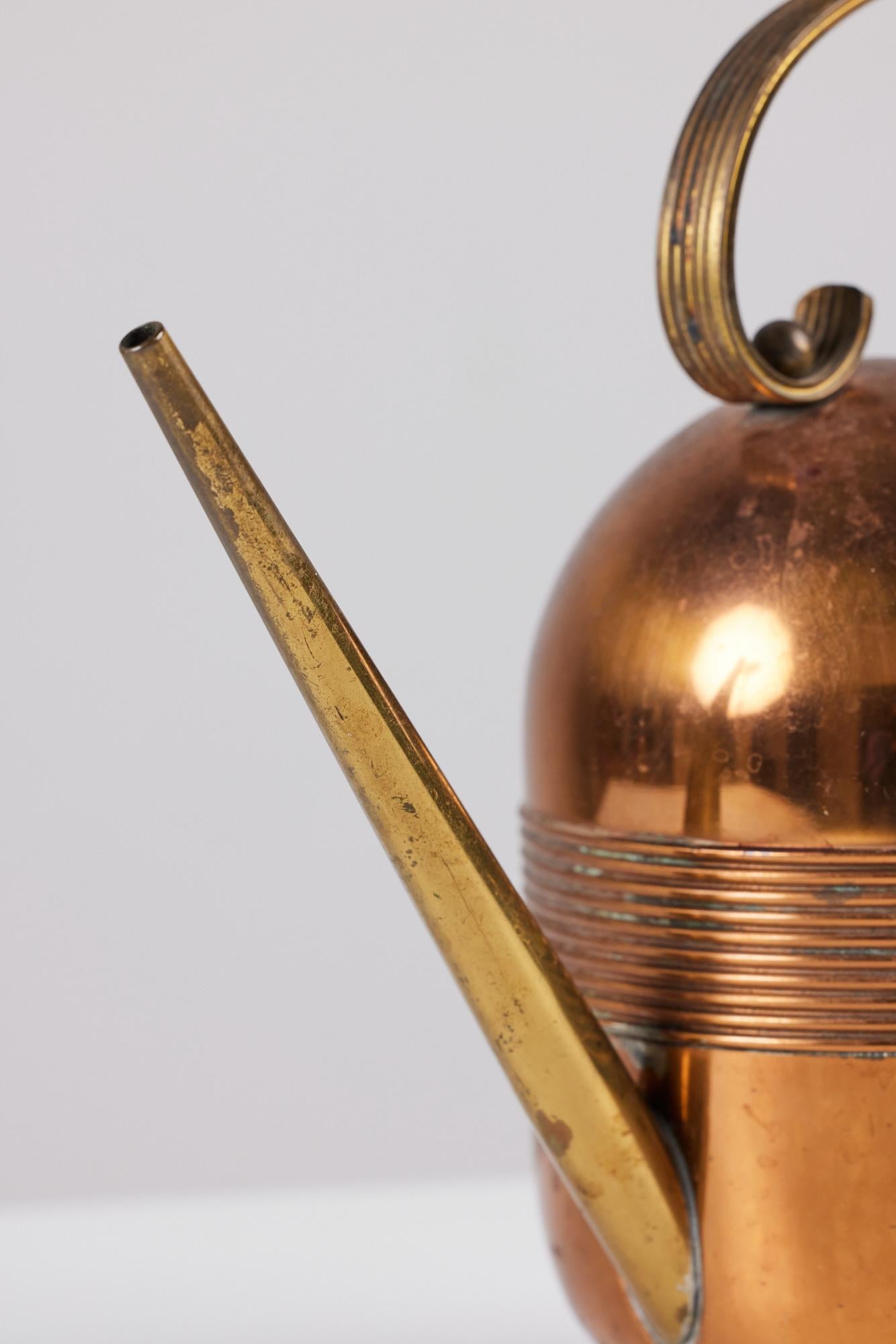 Art Deco Copper and Brass Watering Can by Chase 1