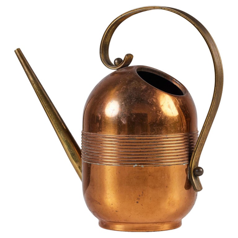 Art Deco Copper and Brass Watering Can by Chase at 1stDibs art deco