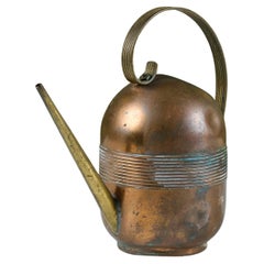 Art Deco Copper and Brass Watering Can by Chase