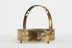 Art Deco copper and glass fruit basket in the style of Hans Ofner, Austria ca. 1