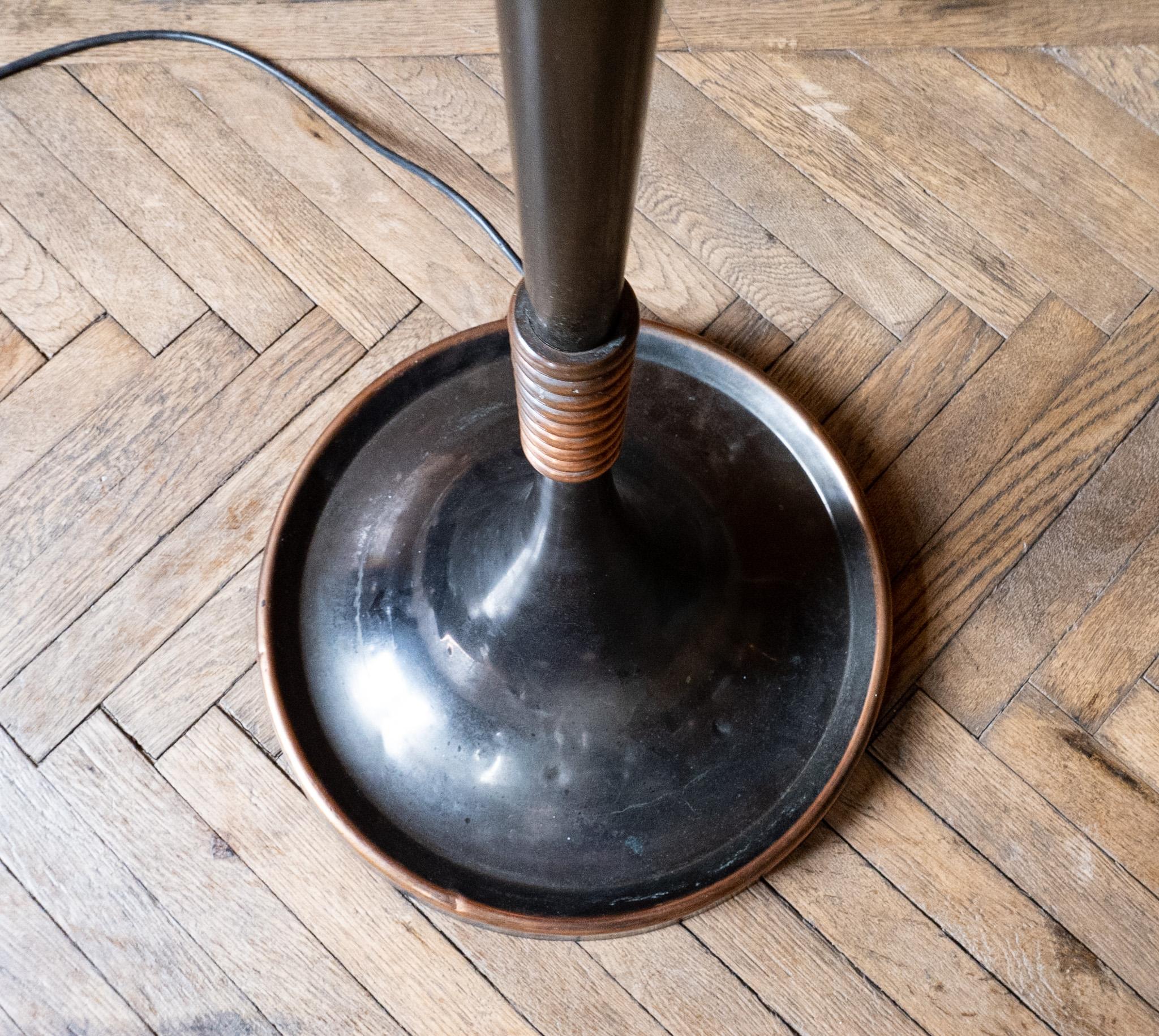 Art Deco Copper Brown Floor Lamp by Pietro Chiesa, Italy, 1950s 10