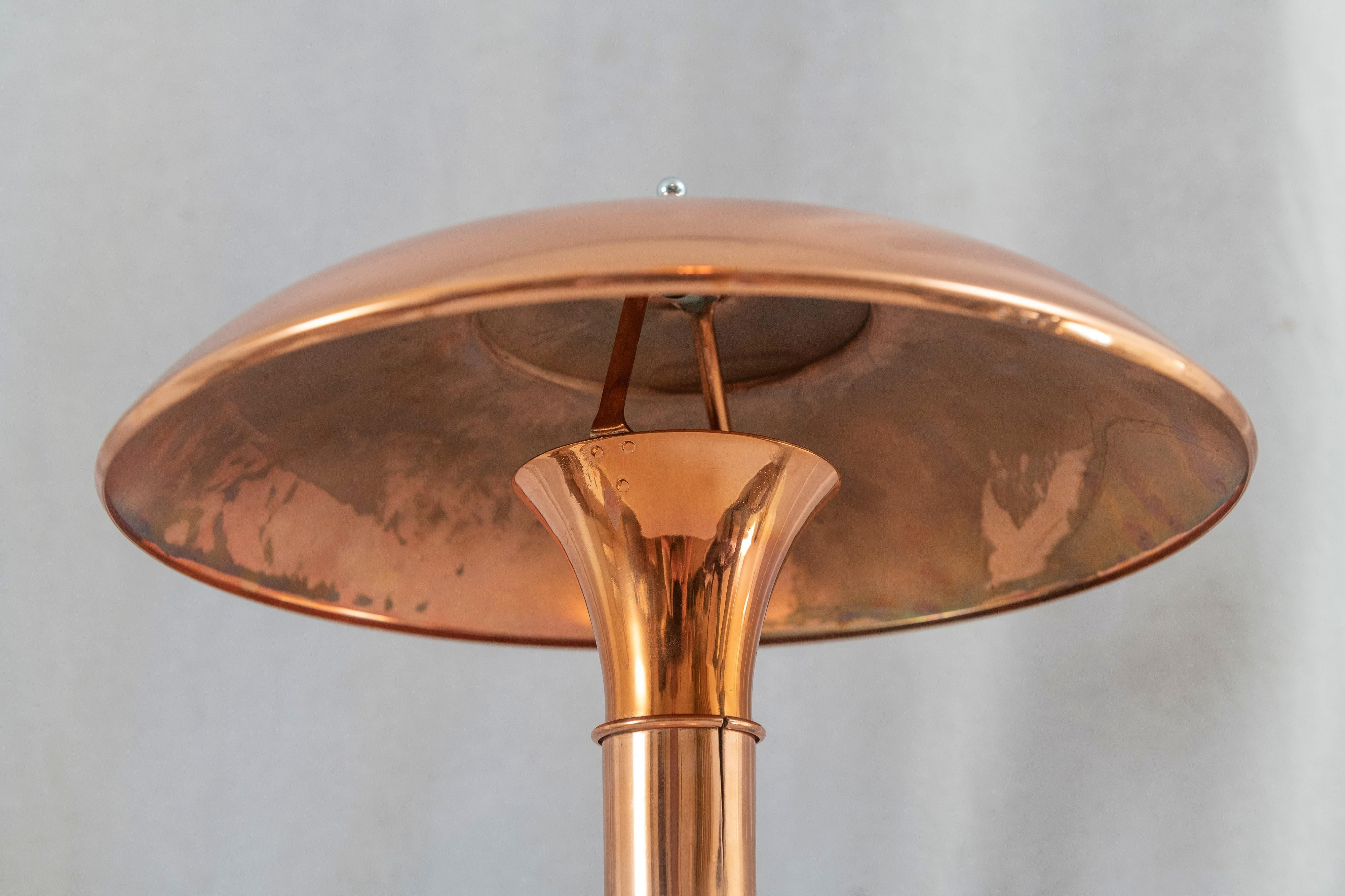 Mid-20th Century Art Deco Copper & Chrome 