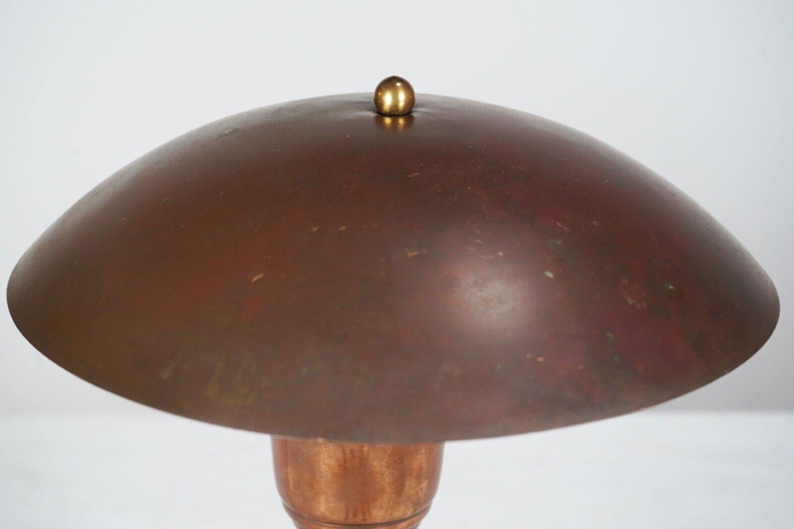Art Deco Copper Desk Lamp 1
