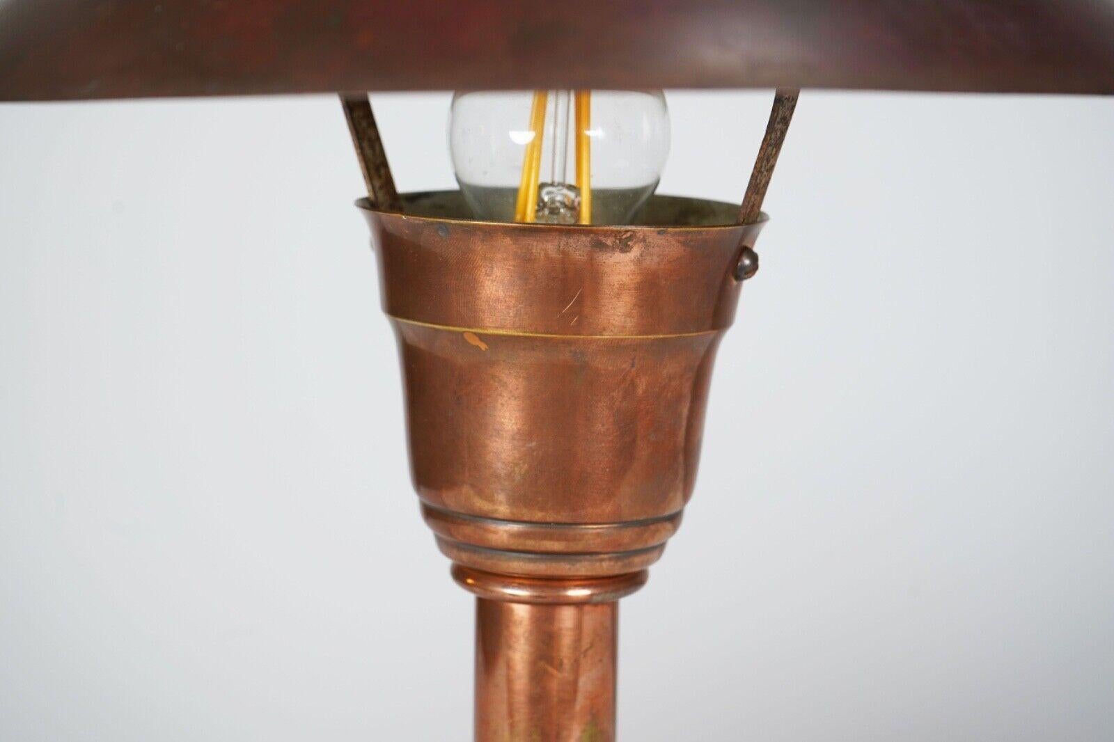 Art Deco Copper Desk Lamp 2