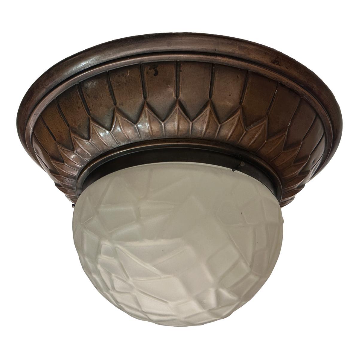 Empotrable de cobre Art Decó principios del siglo XX en venta