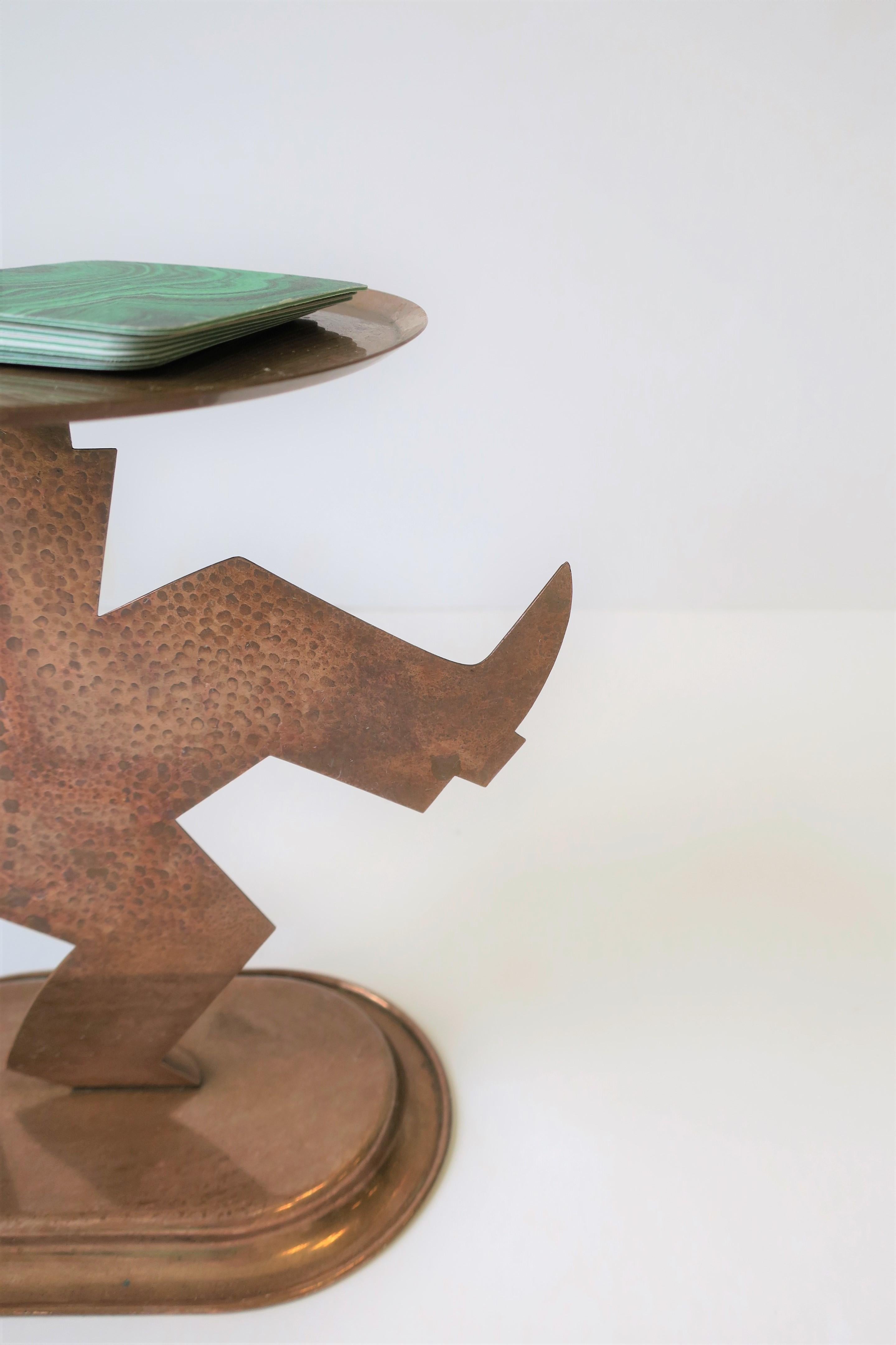 Art Deco Period Copper Figurative Sculpture Piece by Chase For Sale 6