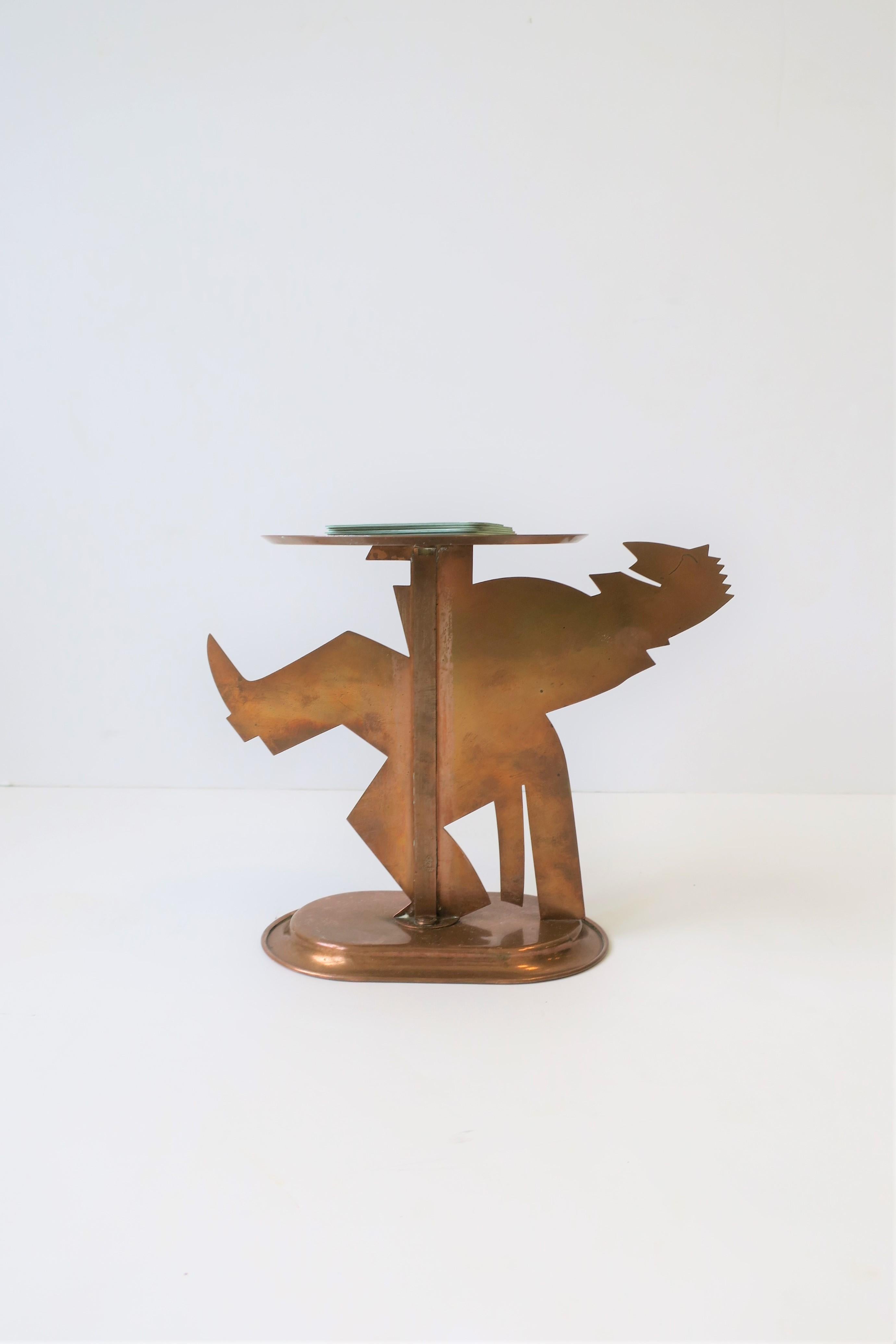 Art Deco Period Copper Figurative Sculpture Piece by Chase For Sale 4