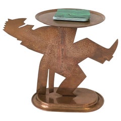 Art Deco Period Copper Figurative Sculpture Piece by Chase
