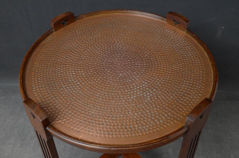 British Art Deco Copper Top Table