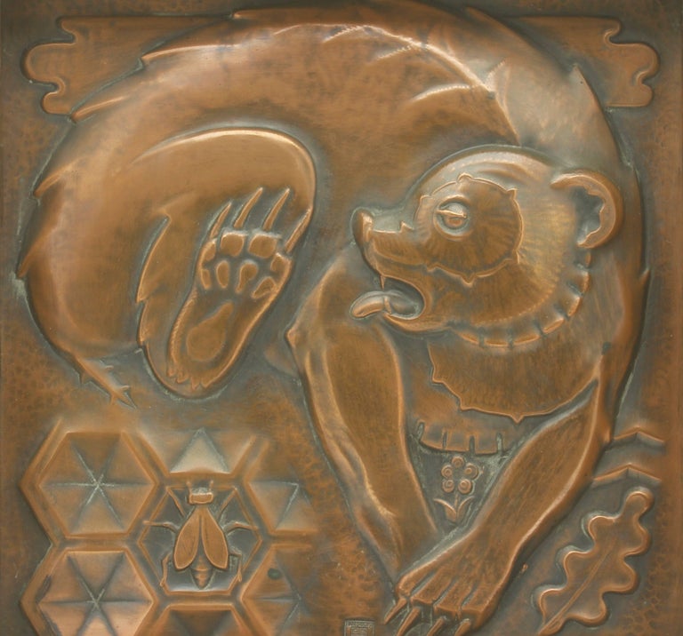 Art Deco Copper Wall Plaques from the Métiers D'art at the Maredsous
