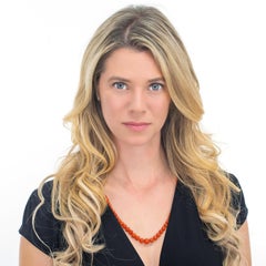 Art Deco Coral Necklace with Diamond Catch