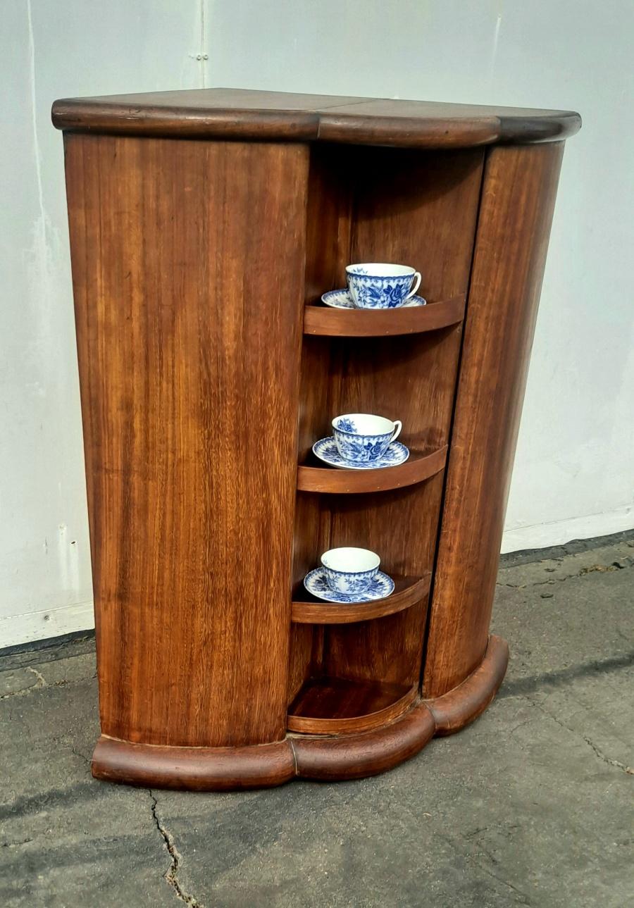 Mid-20th Century Art Deco Corner Cabinet/ Dray Bar For Sale