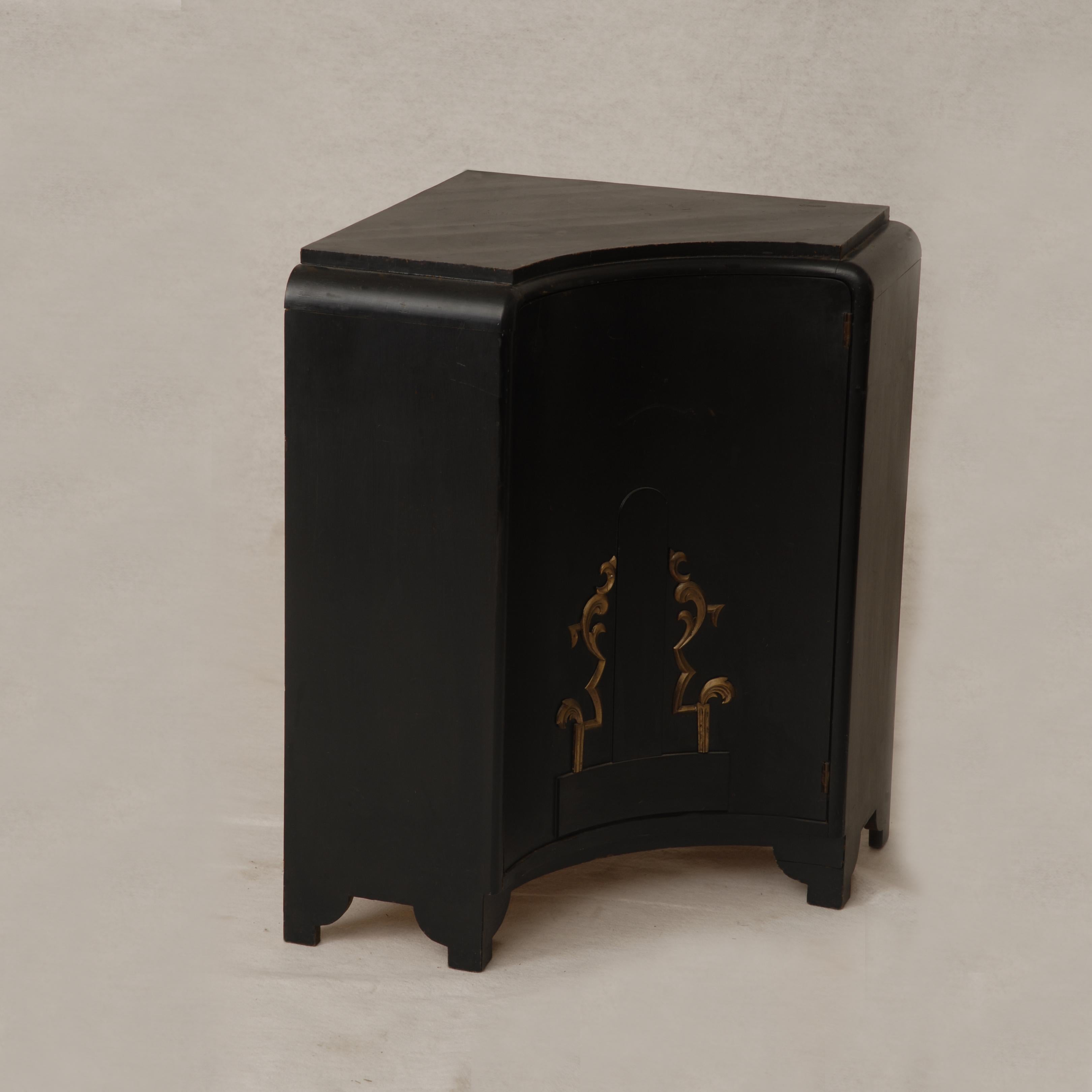 Hungarian Art Deco Corner Cabinet, Hungary, 1920s For Sale