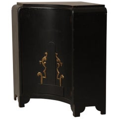 Art Deco Corner Cabinet, Hungary, 1920s