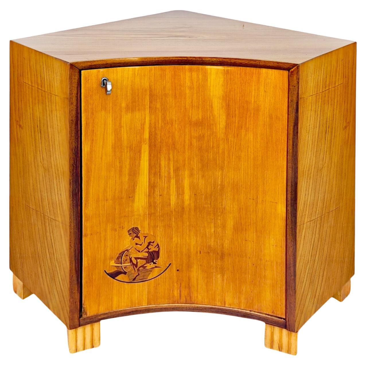 Art Deco corner cabinet – Sweden 1930