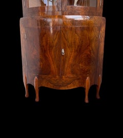 Art Deco Corner Display Cabinet by Maurice Adams