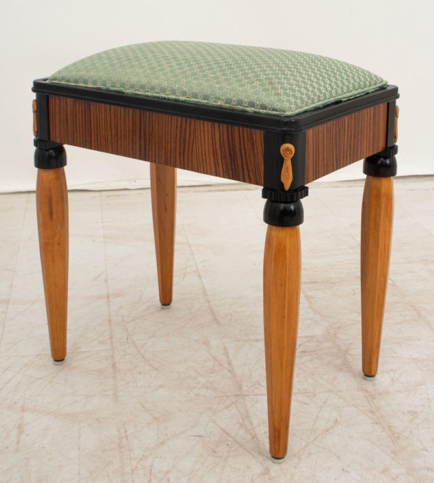 Art Deco Coromandel & Marquetry Vanity and Stool 1