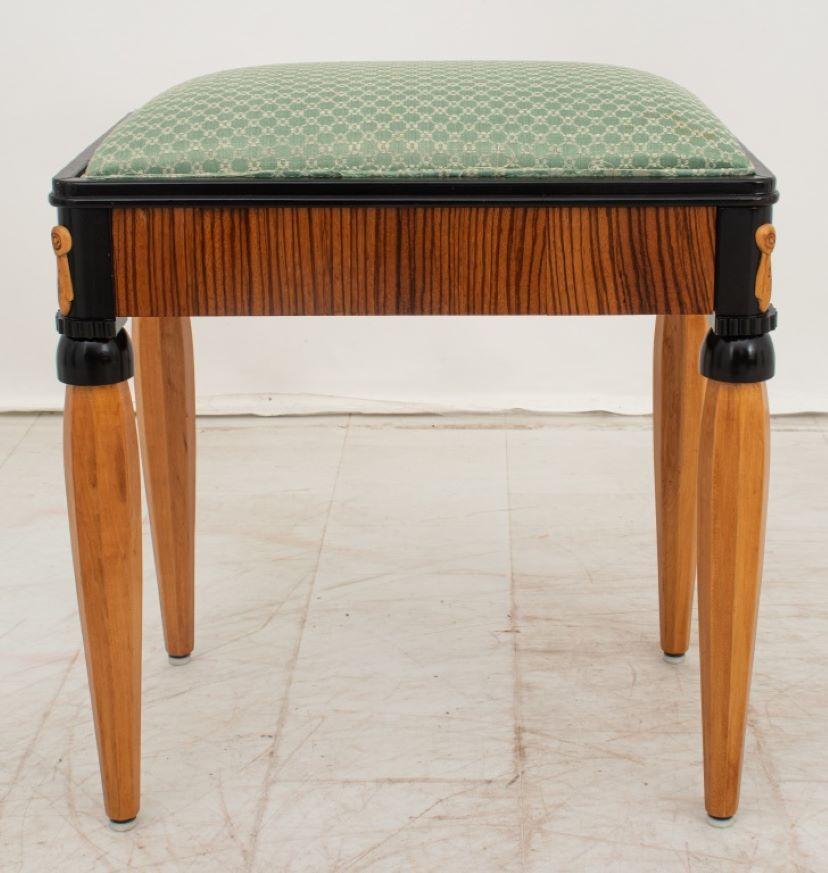 Art Deco Coromandel & Marquetry Vanity and Stool 3