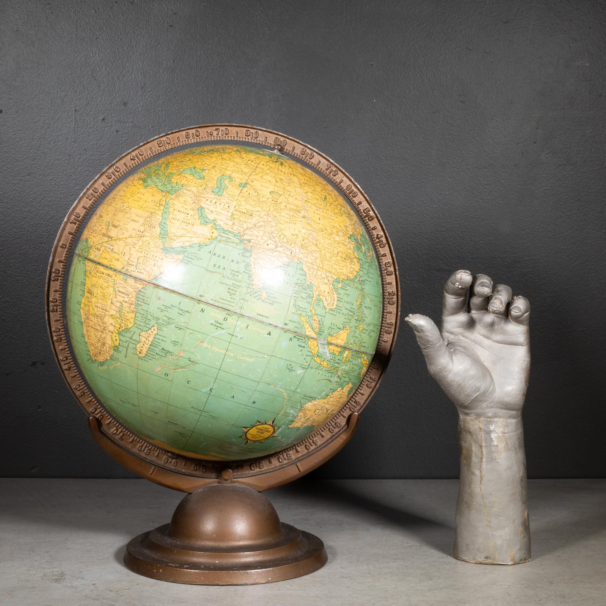 Globe terrestre de 12 pouces A.I.C. Crams c.1930-1939 en vente 1