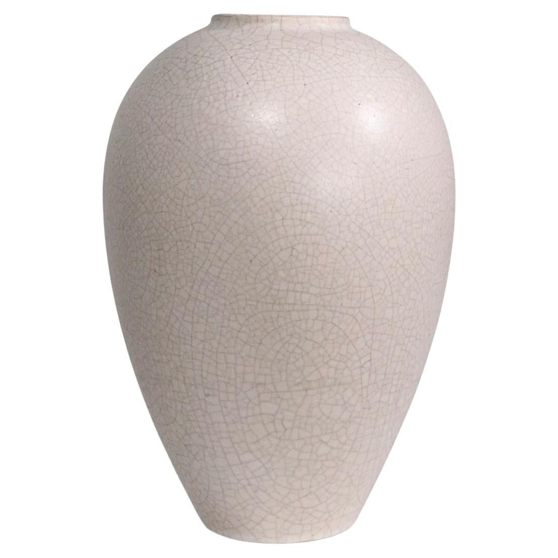 Art Deco Craquelure Glaze Art Pottery Vase c 1930/50
s