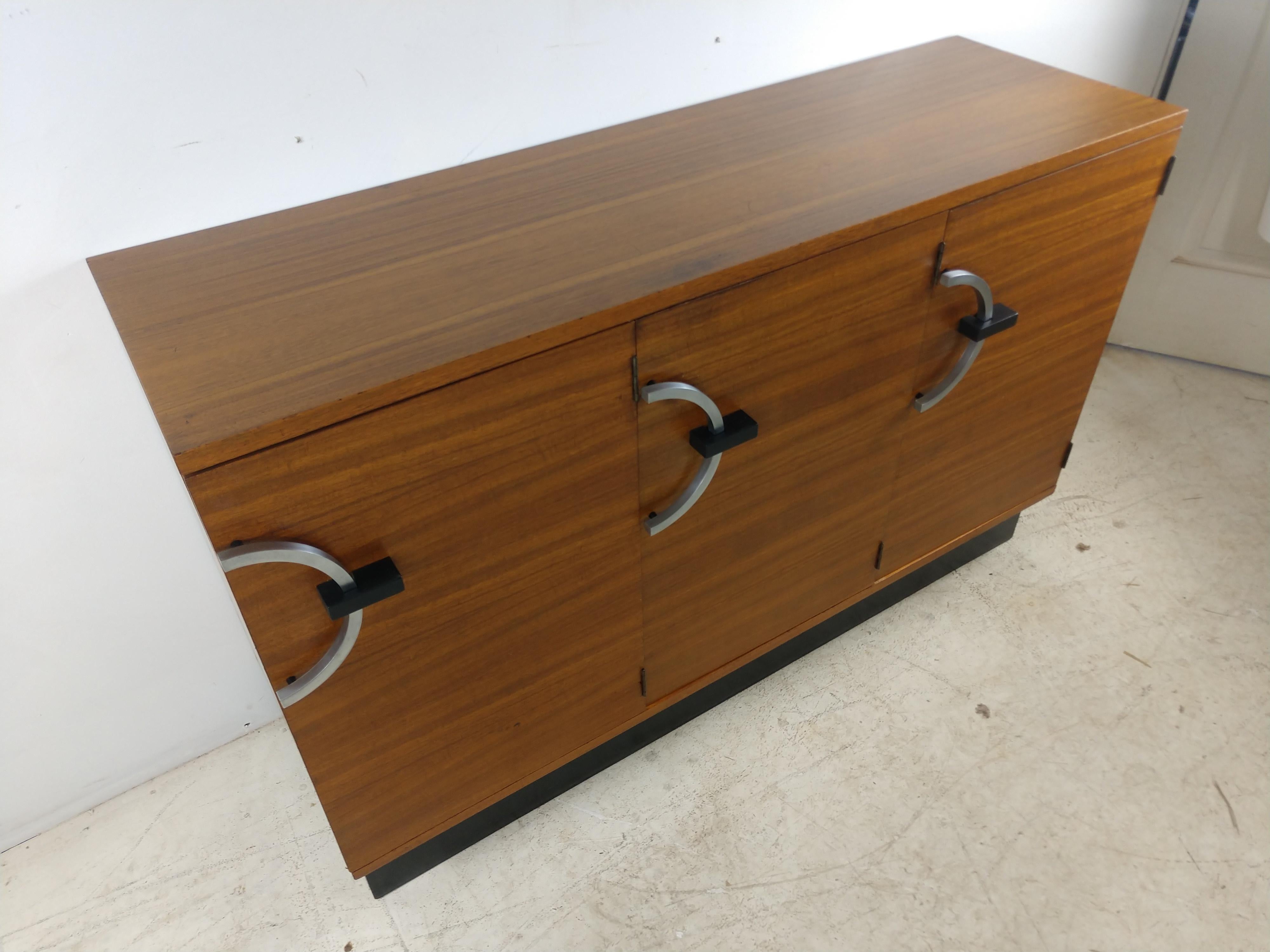 Lacquered Art Deco Credenza Bar Server by Gilbert Rohde for Herman Miller