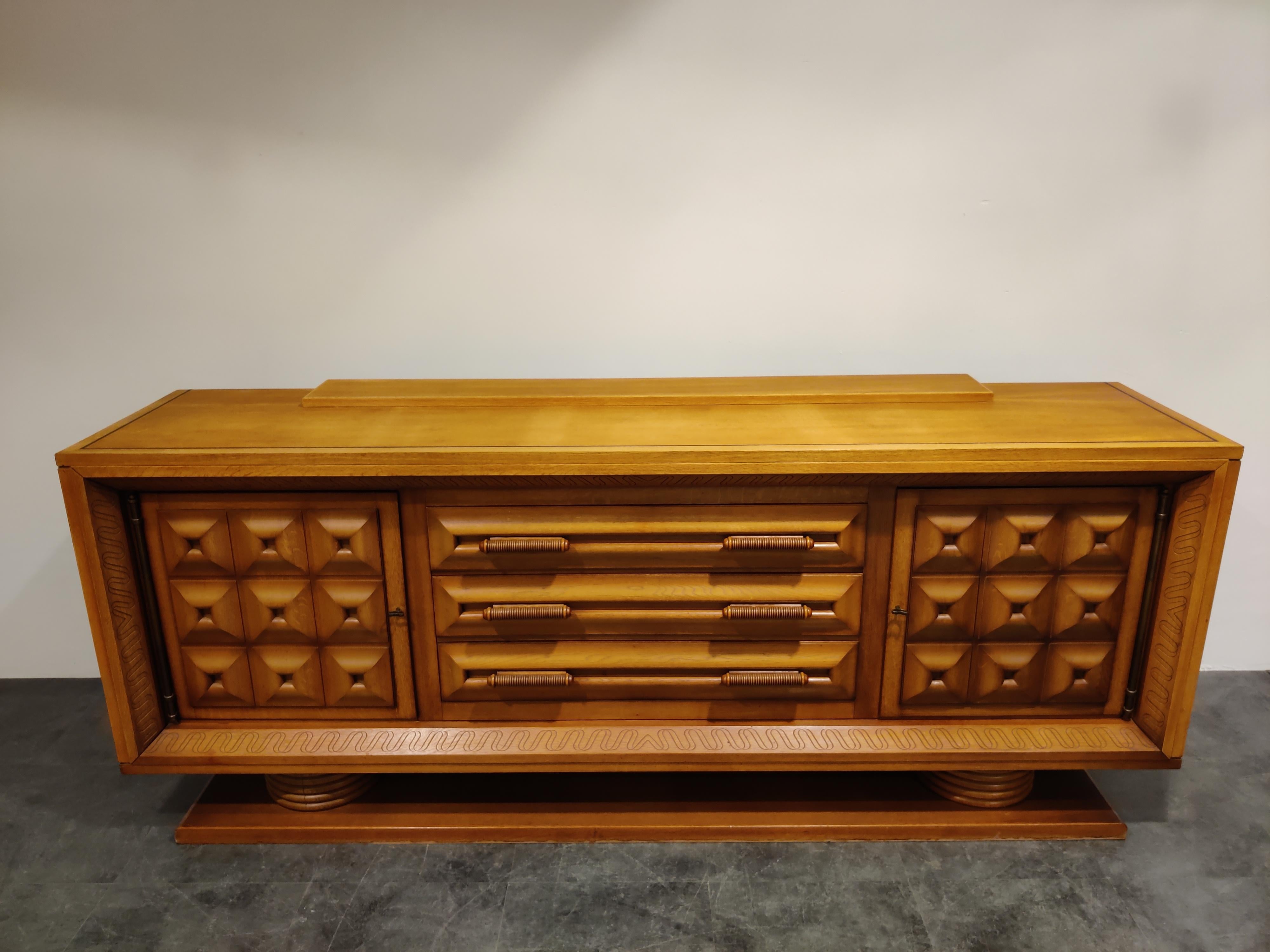 French Art Deco Credenza by Charles Dudouyt, 1940s