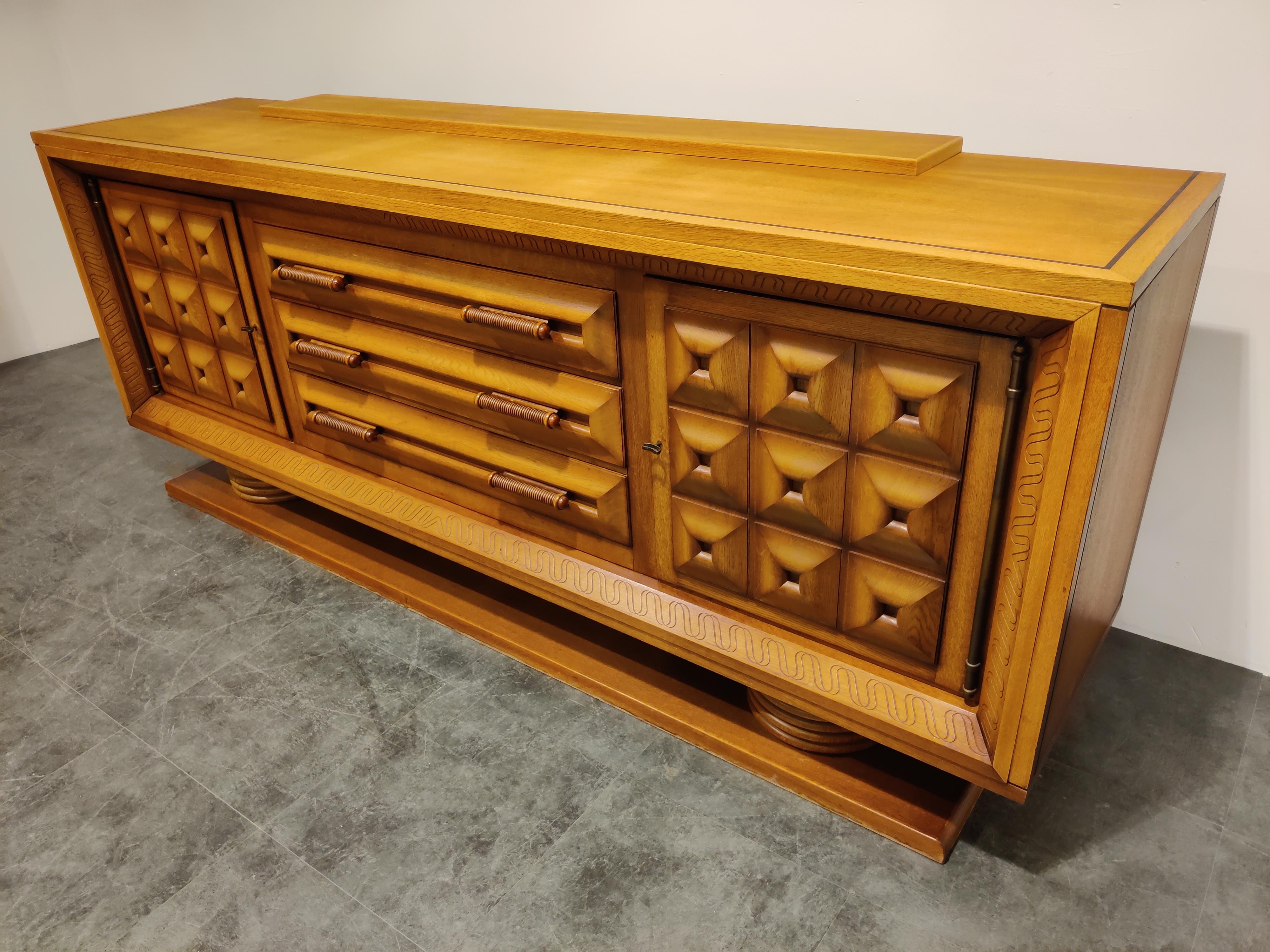 Art Deco Credenza by Charles Dudouyt, 1940s 2