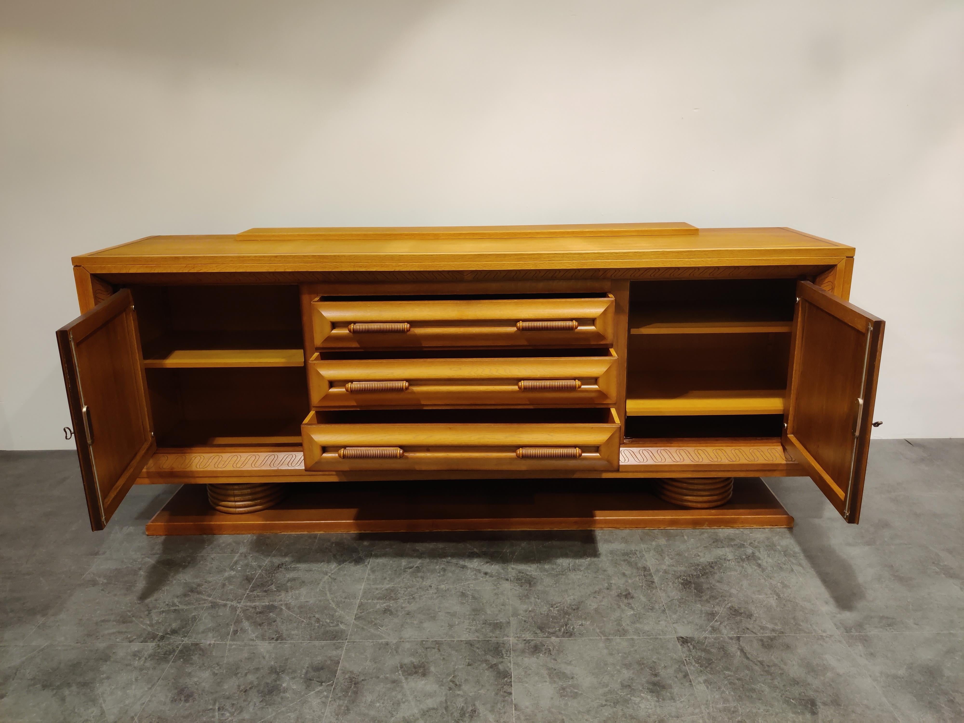 Art Deco Credenza by Charles Dudouyt, 1940s 3