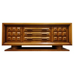 Art Deco Credenza by Charles Dudouyt, 1940s