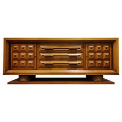 Art Deco Credenza by Charles Dudouyt, 1940s