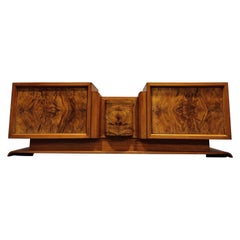 Art Deco Credenza in Burl Veneer, 1930s