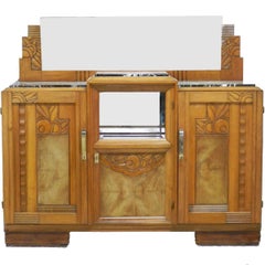 Art Deco Credenza Sideboard French, circa 1930 Sue et Mare Style Dresser Buffet