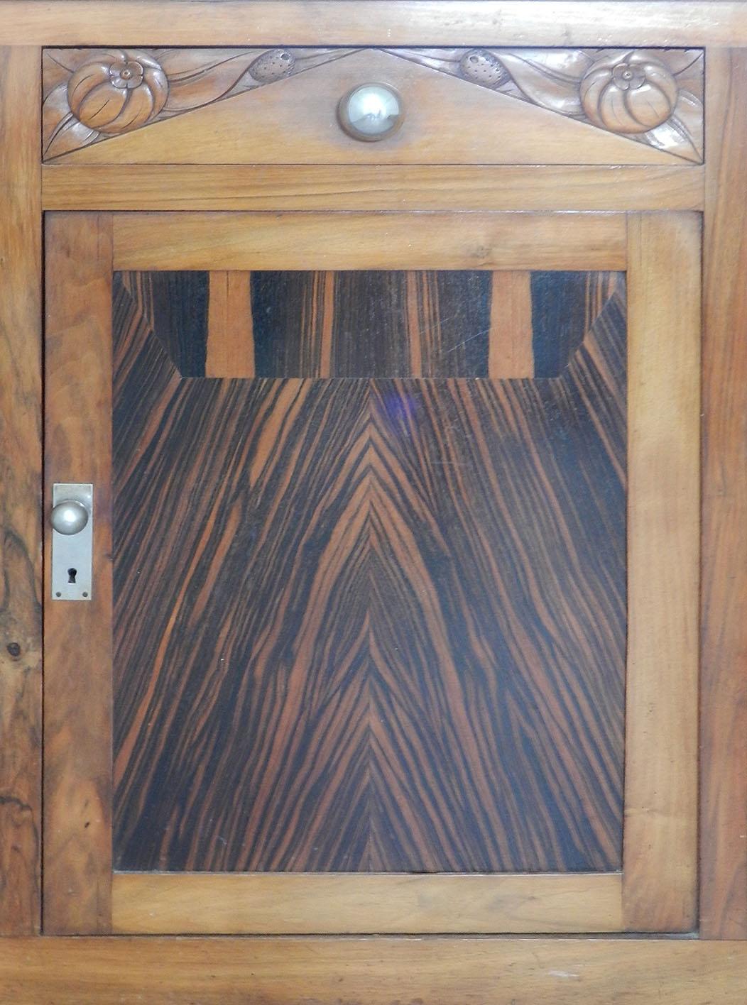 1930s french art deco sideboard sliding doors