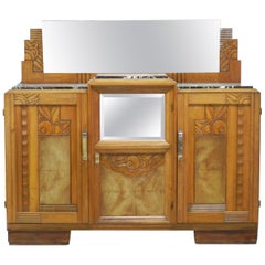 Art Deco Credenza Sideboard French Manner Sue et Mare Dresser Buffet, circa 1930 Art Deco Credenza Sideboard French Manner Sue et Mare Dresser Buffet, circa 1930