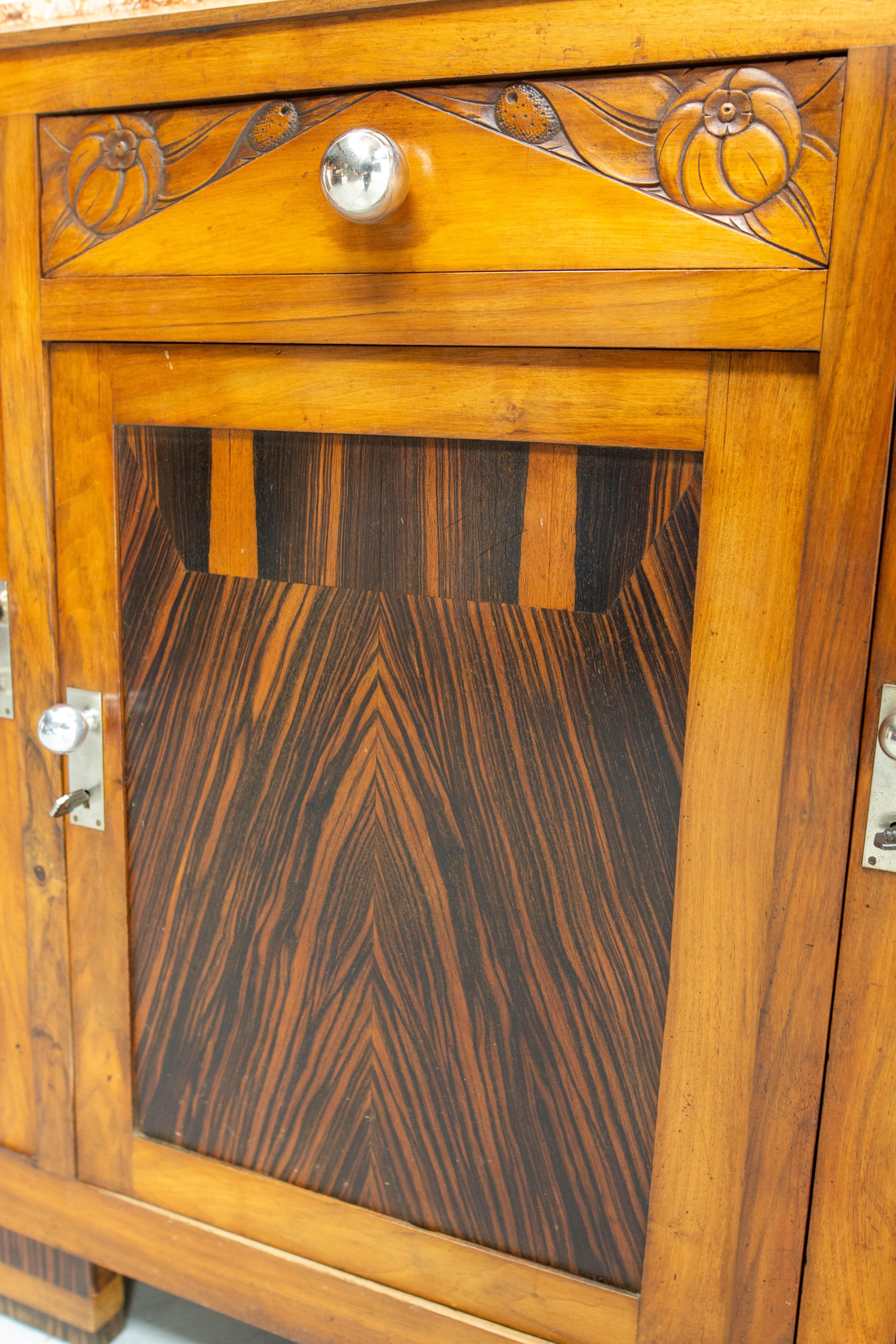 Credenza credenza Art Deco francese Sue et Mare Buffet, circa 1930 in vendita 4