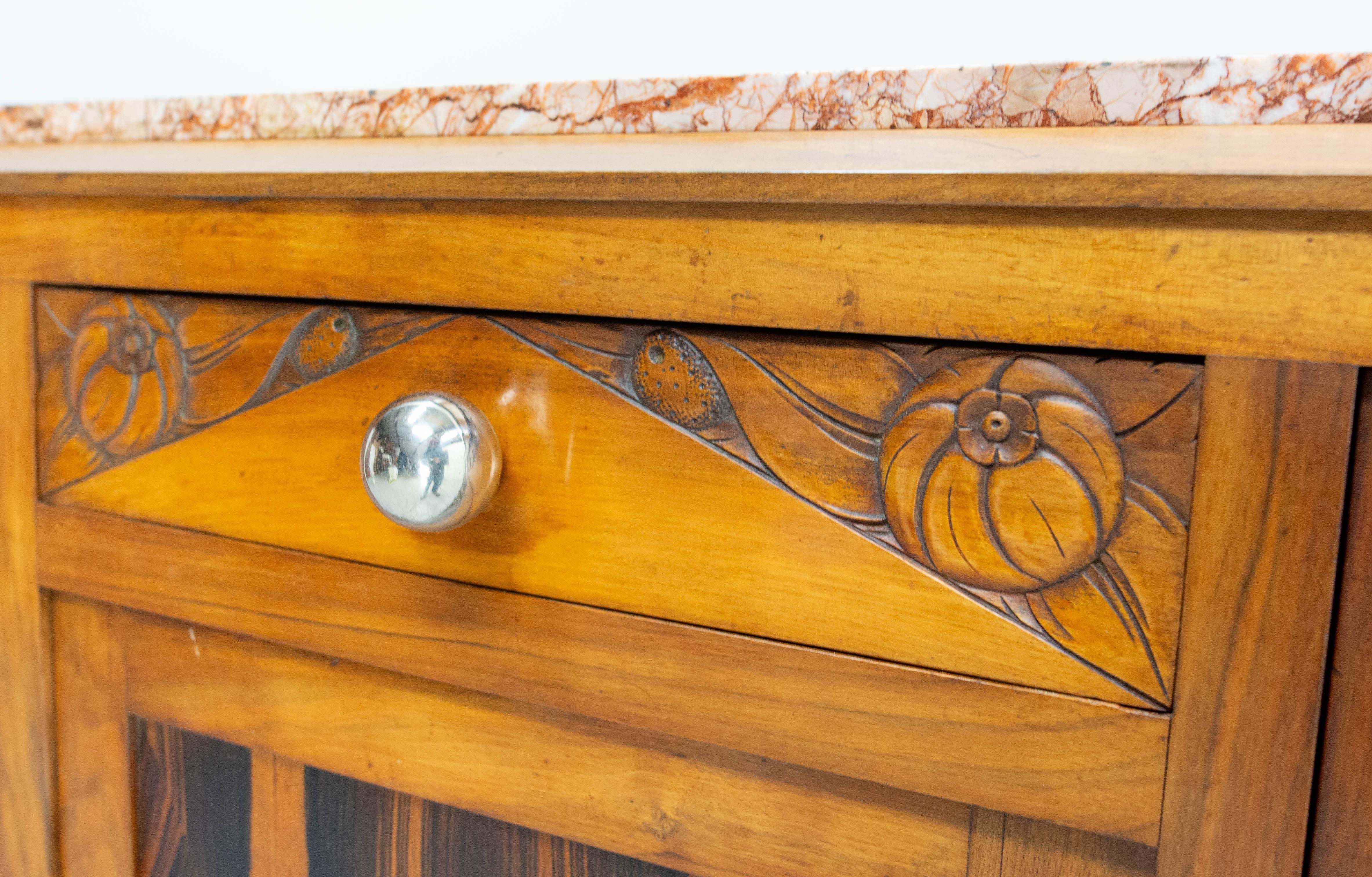 Credenza credenza Art Deco francese Sue et Mare Buffet, circa 1930 In condizioni buone in vendita a Labrit, Landes