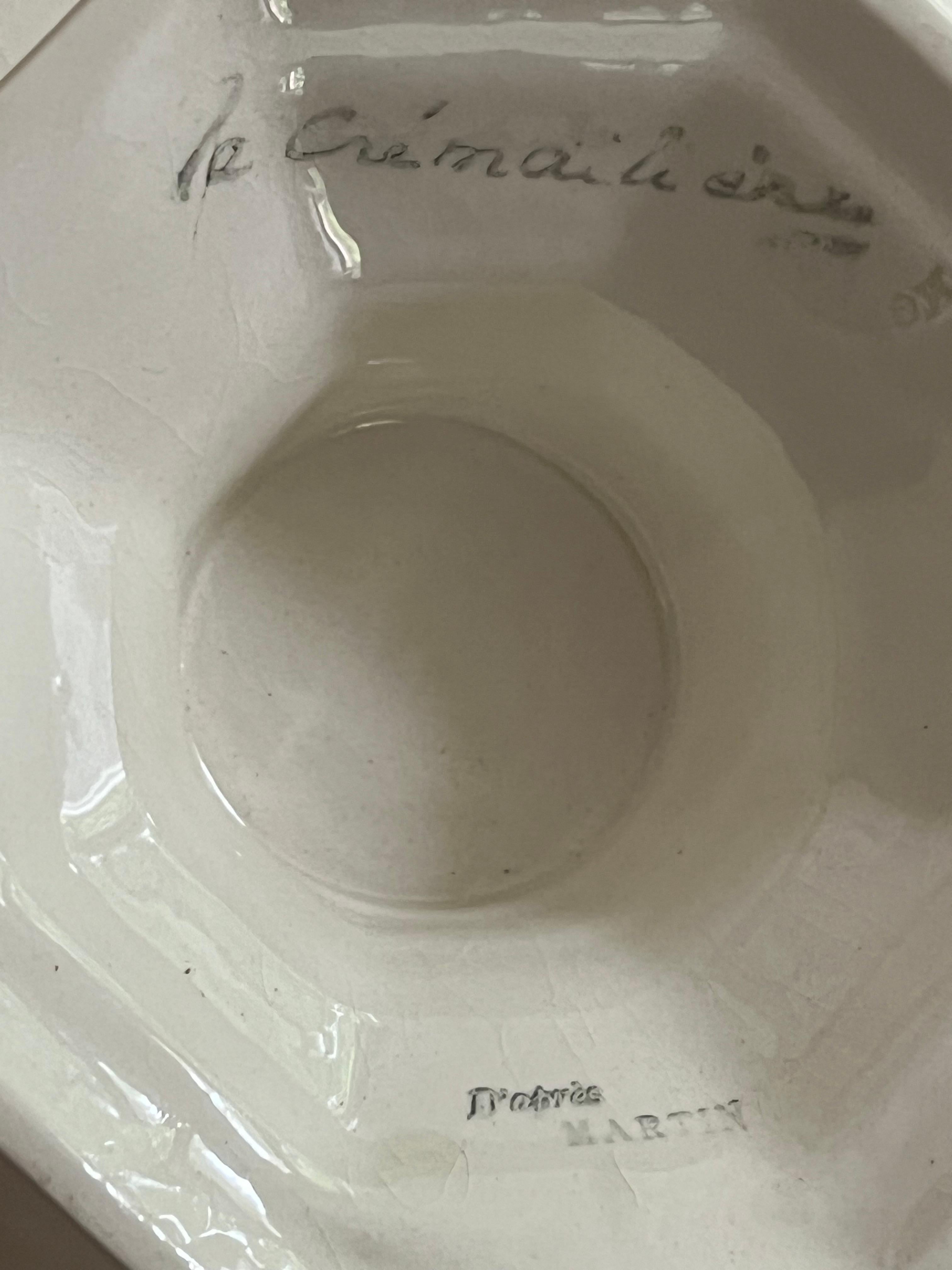 Vajilla Art Déco de loza Creil et Montereau de 43 piezas en venta 10