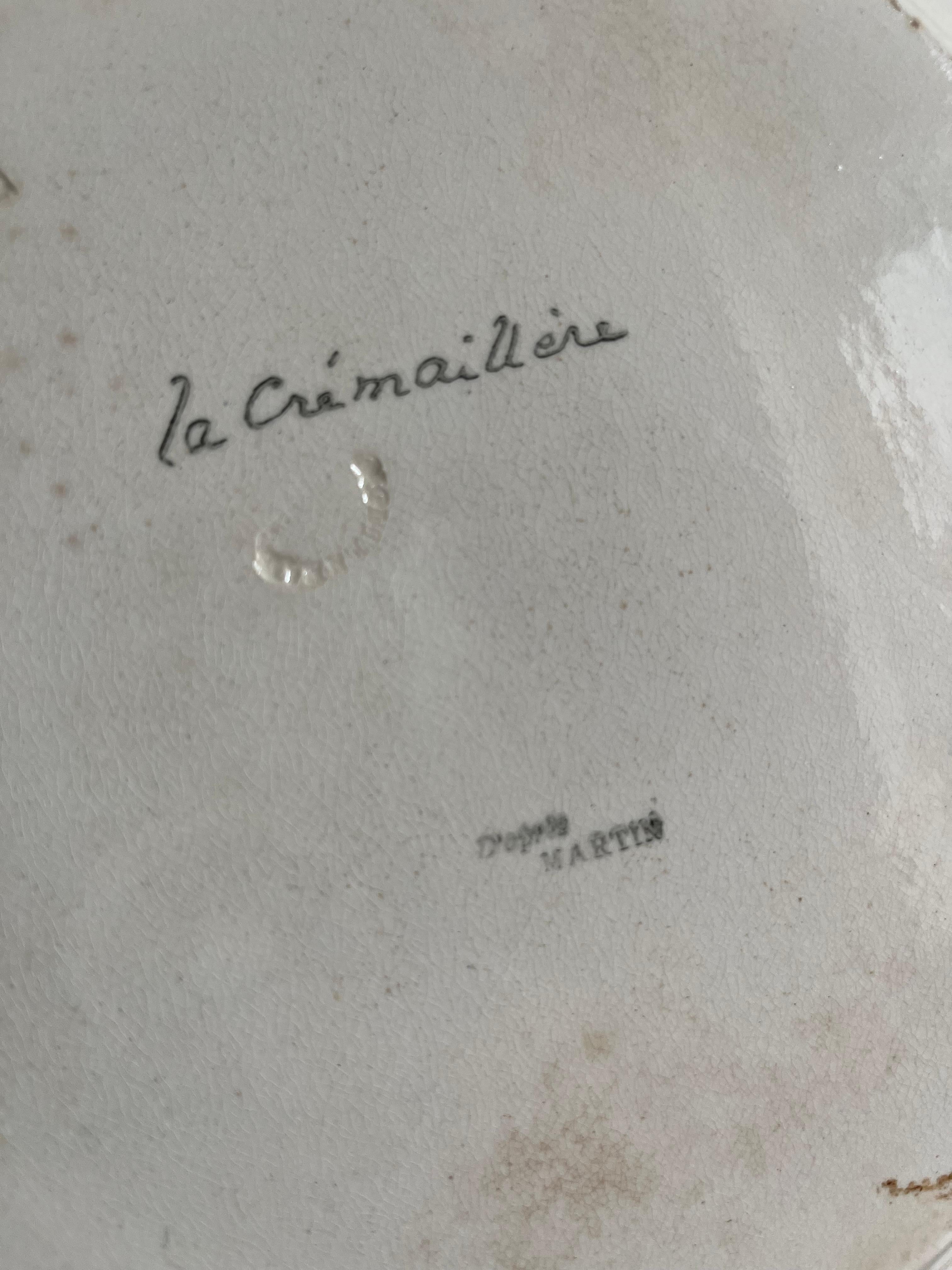 Vajilla Art Déco de loza Creil et Montereau de 43 piezas en venta 1