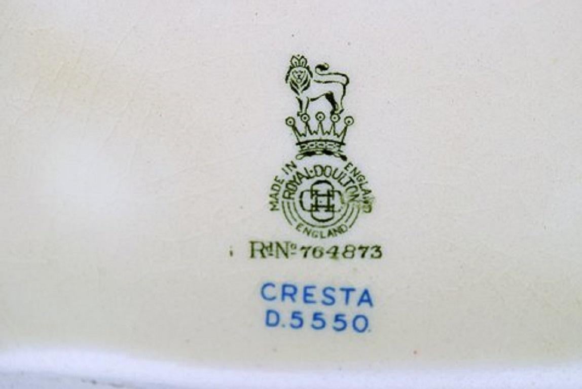 Art Deco Cresta Teapot in Hand Painted Porcelain. Royal Doulton, England 2