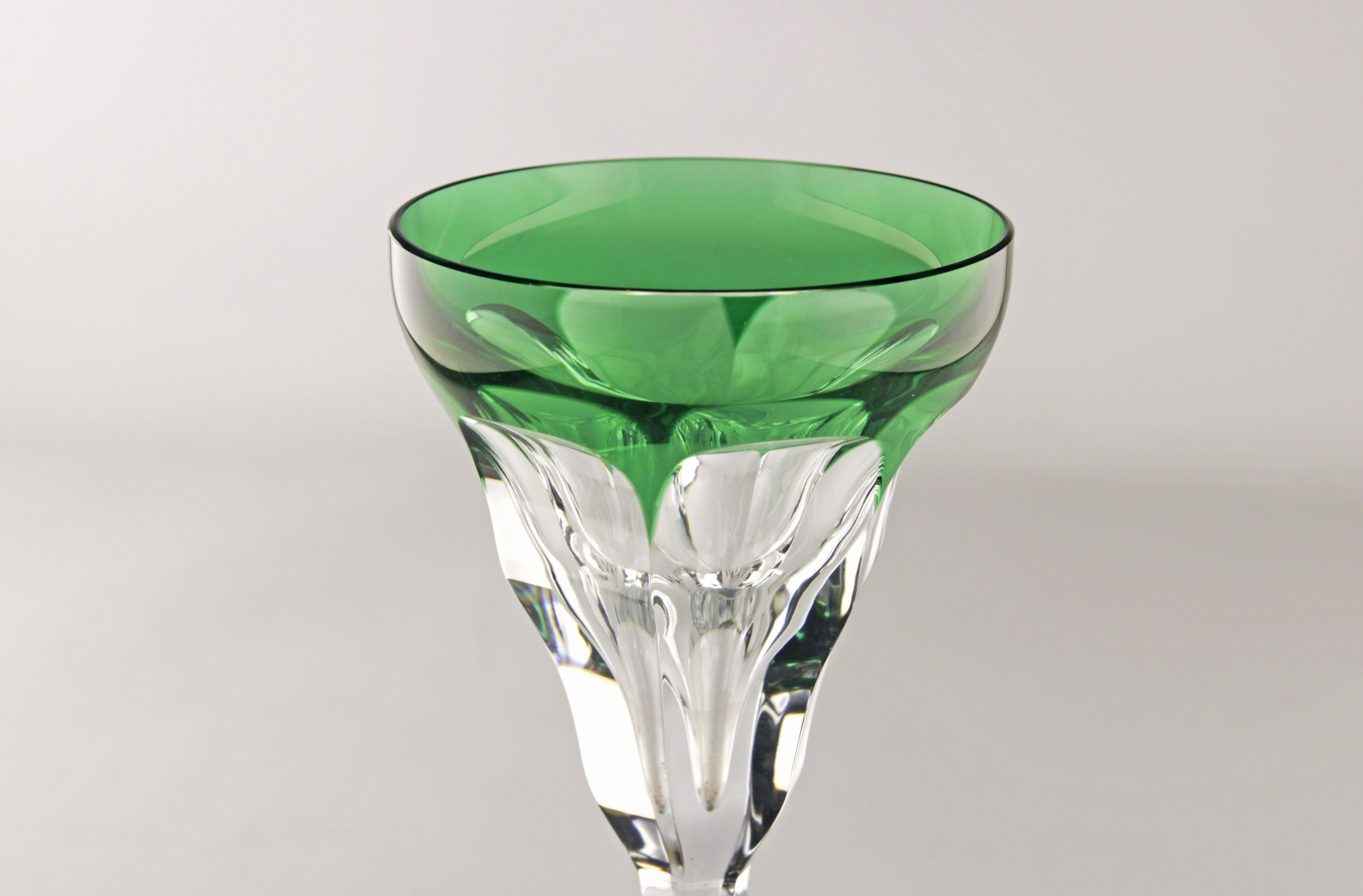 Art Deco Art deco crystal Baccarat glasses set