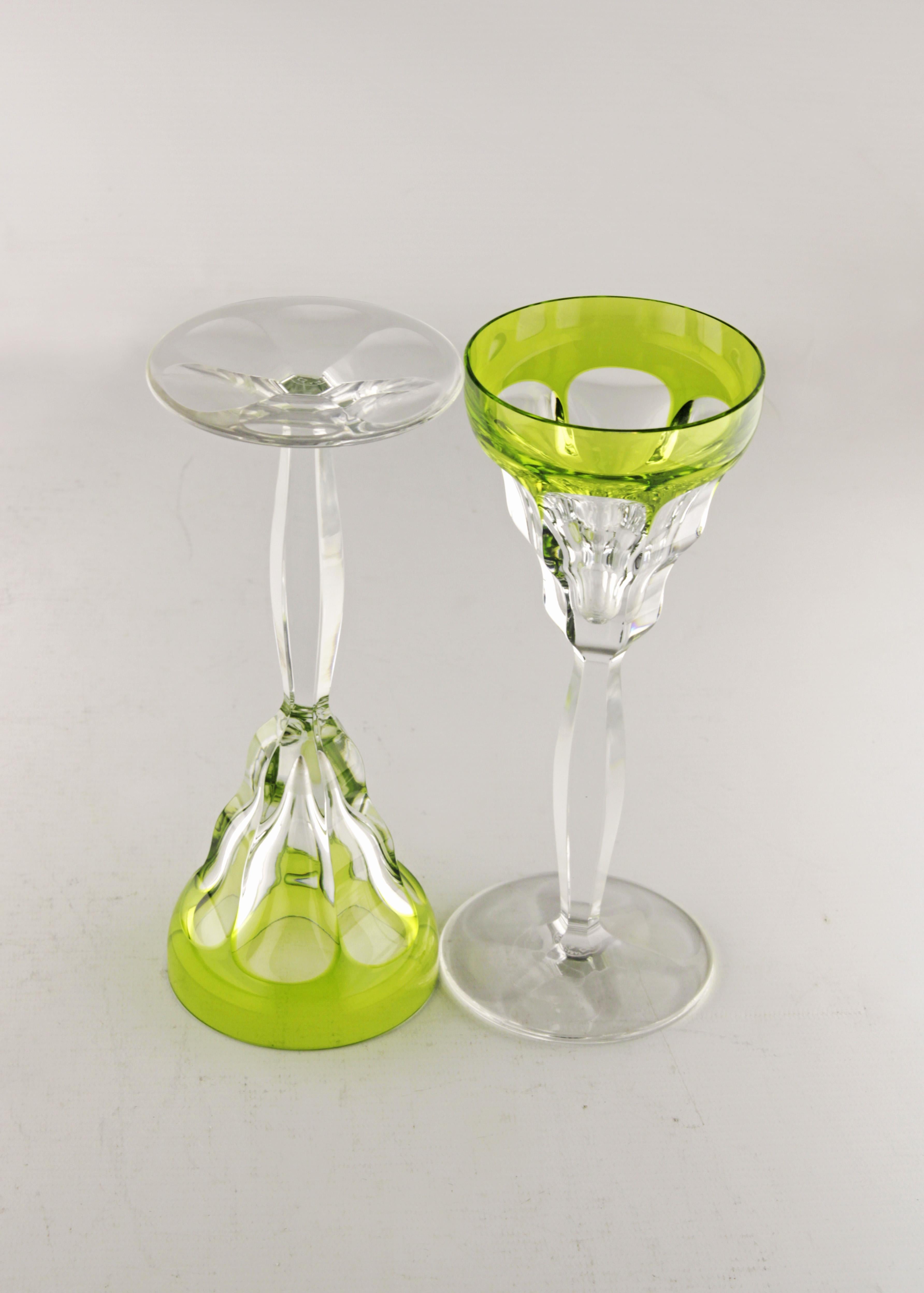 Art deco crystal Baccarat glasses set 1