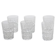 Coupes à cocktail ou verres à shot en cristal Art Déco par St Louis, 6 pièces