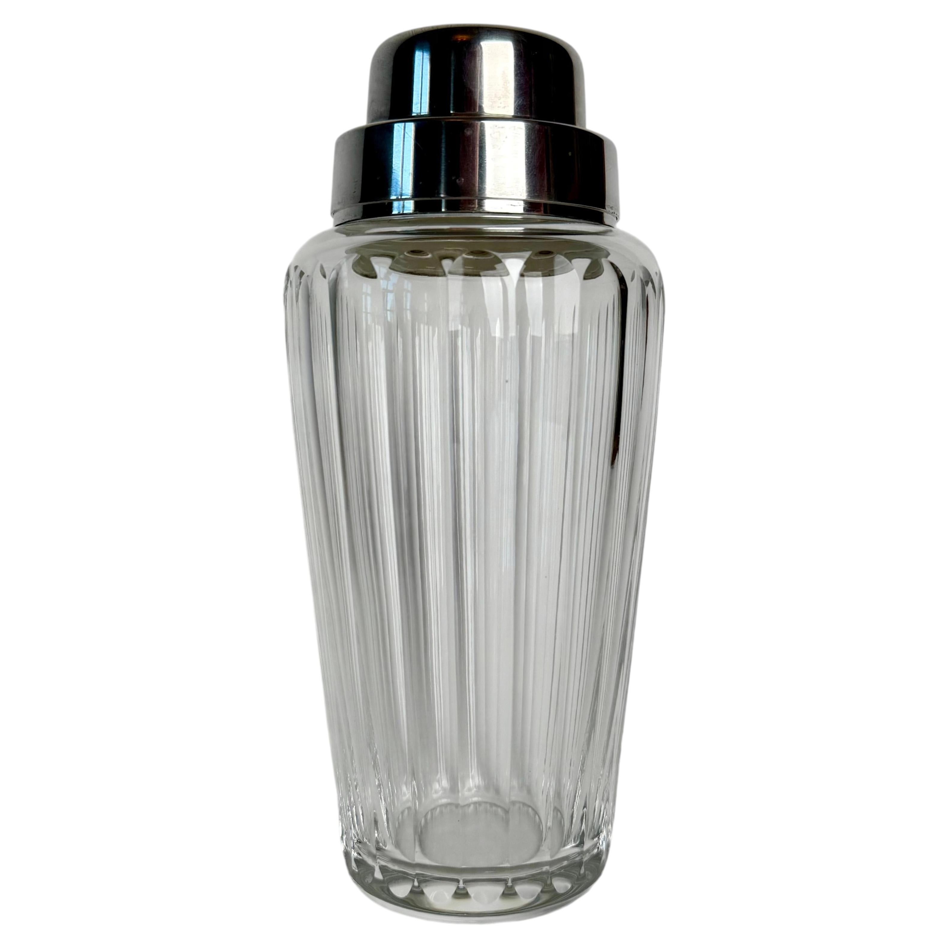 Art Deco Crystal Cocktail Shaker by WMF, Germany, 1930s