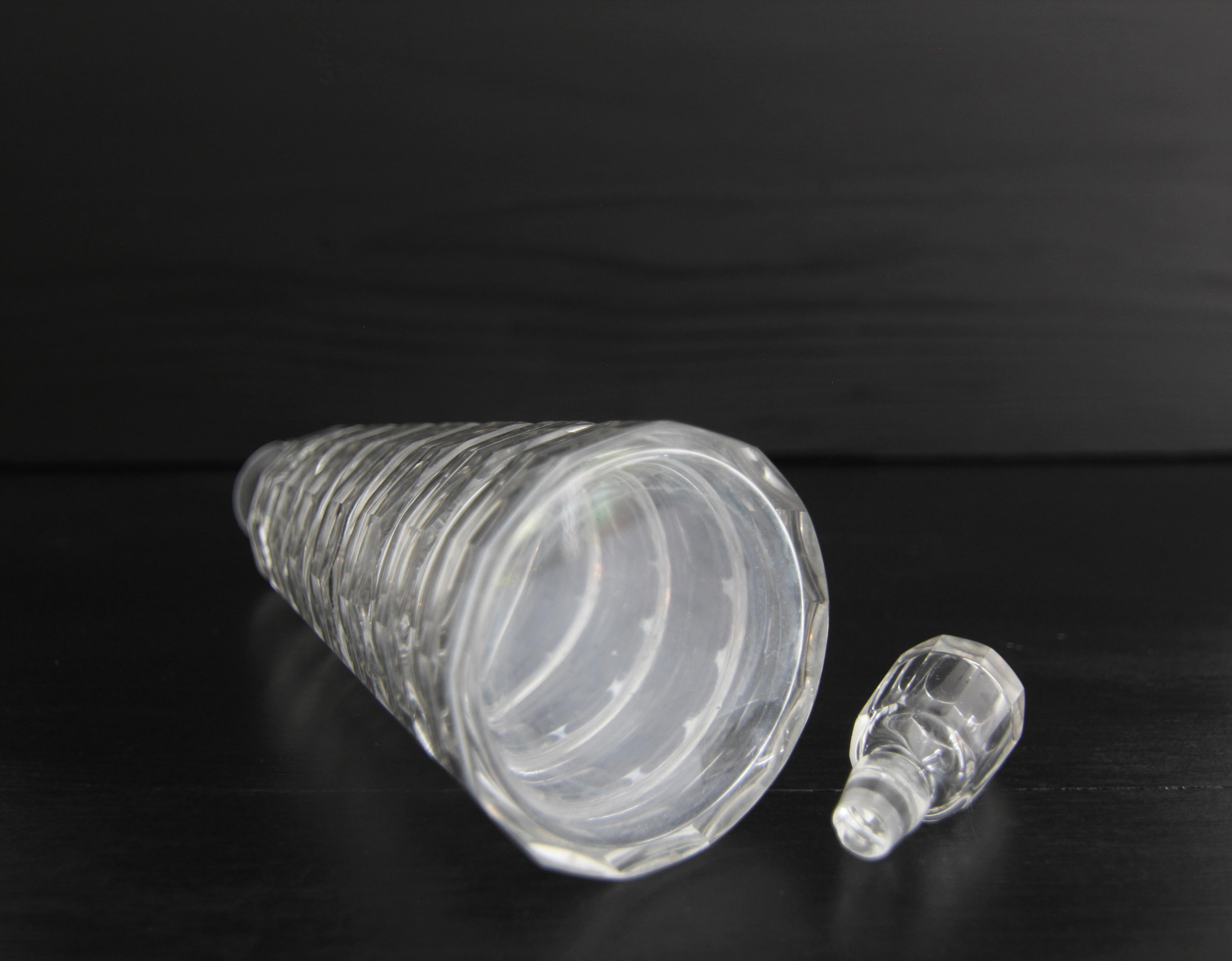 Art Deco Kristallglas-Karaffe im Angebot 5