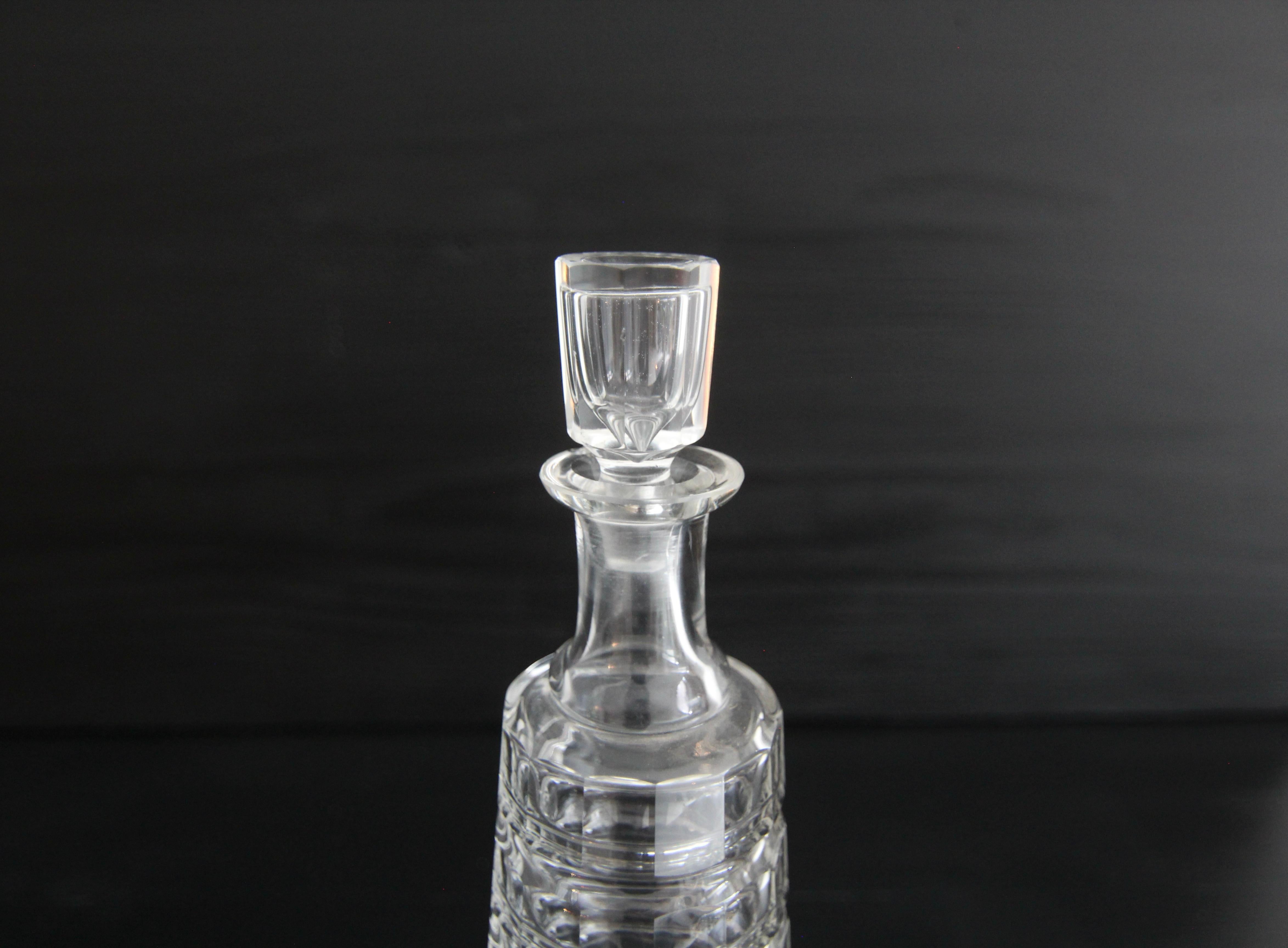 Art Deco Kristallglas-Karaffe (Glas) im Angebot