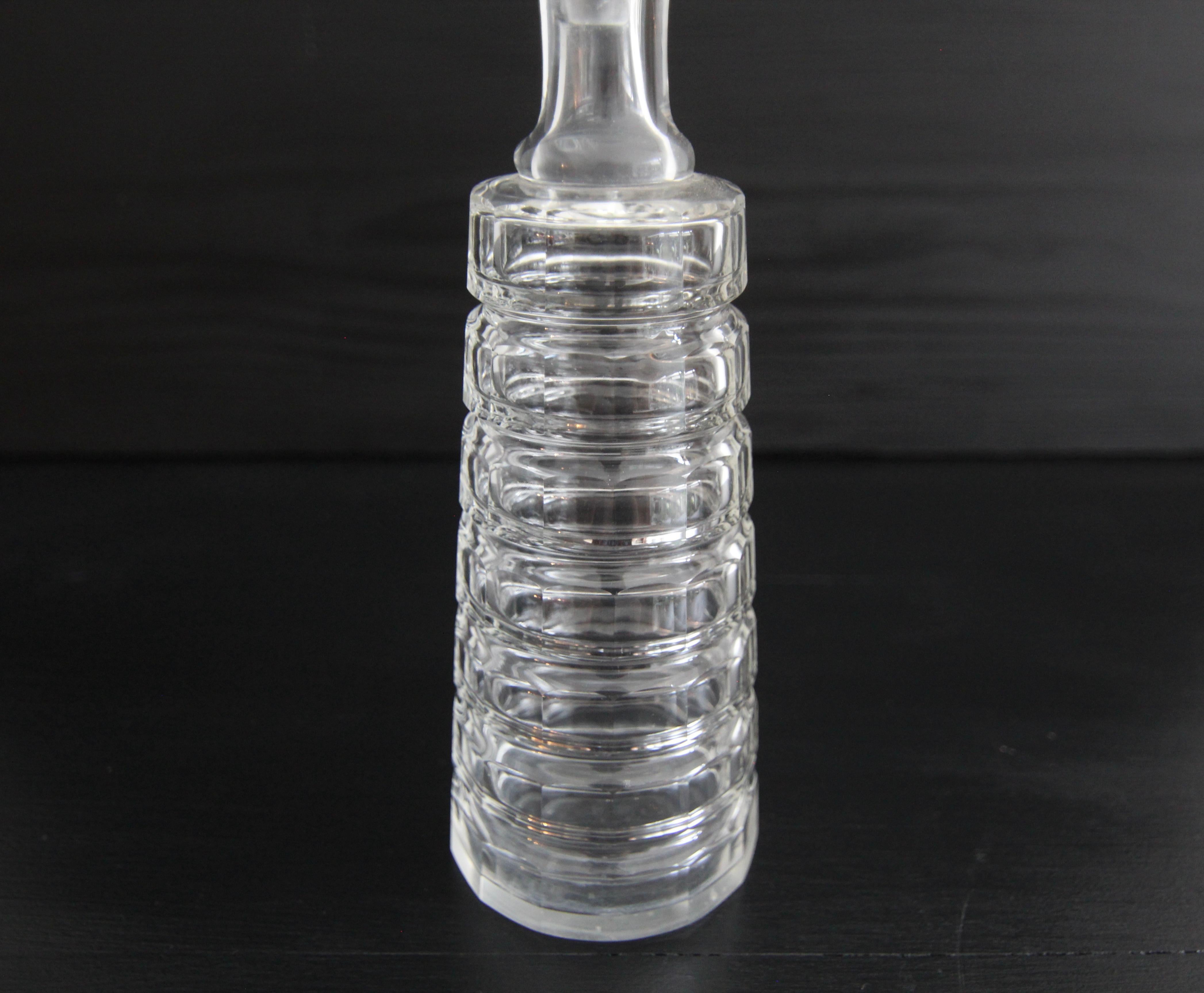 Art Deco Kristallglas-Karaffe im Angebot 1
