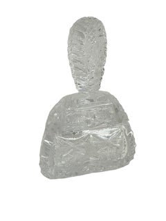 Art Deco Crystal Glass Trinket Decorative Vanity Box, vintage Austria 1930s