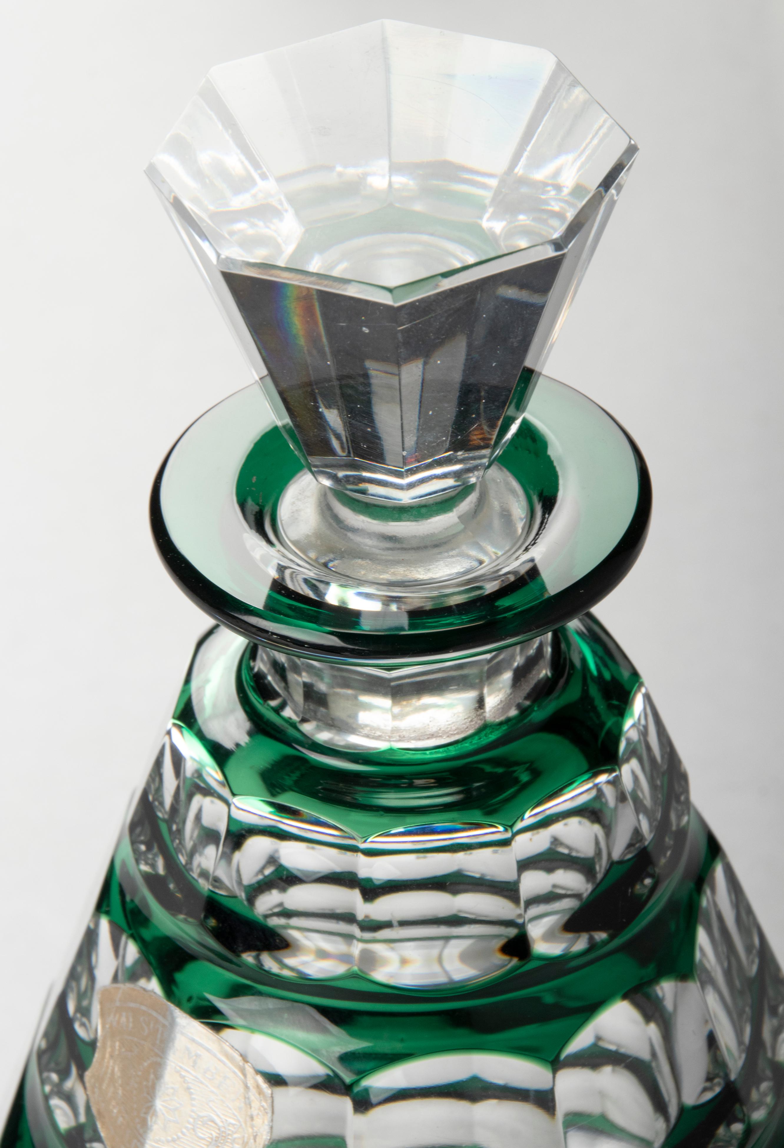 Ensemble de liqueurs à liqueur en cristal Art Déco Val Saint Lambert 2